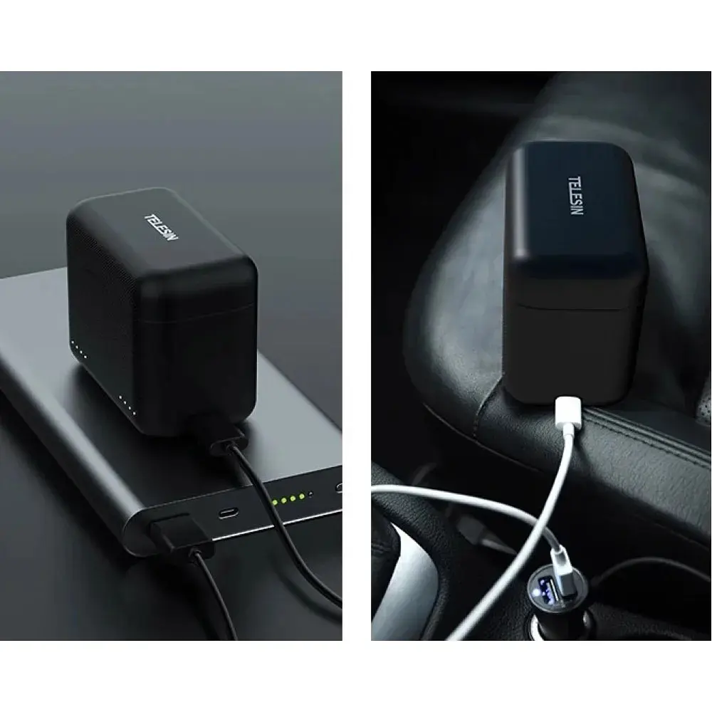 Зарядний пристрій Telesin S0-BCG-03-TIS для Insta360 X3 [118301] - фото 3