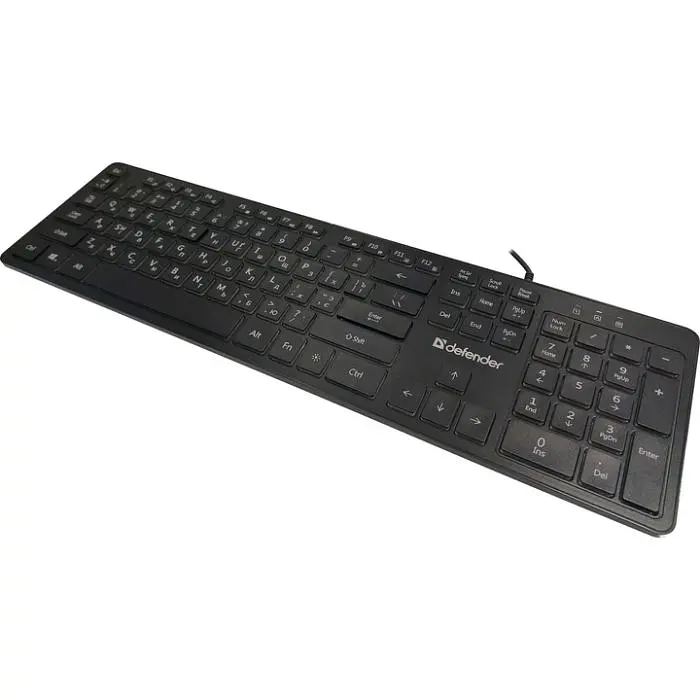 Клавіатура ігрова Defender Balance LQ UA LED підсвітка, чорна (450790) - фото 3