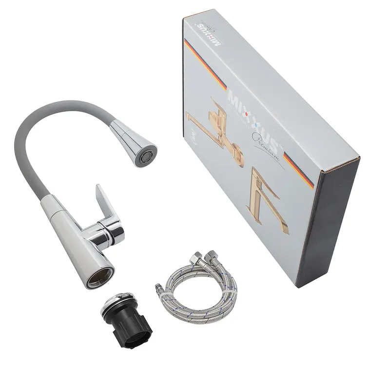 Змішувач для кухні Mixxus Premium Matis 011-T (Nut) refl.gray MI8267, Хром - фото 7