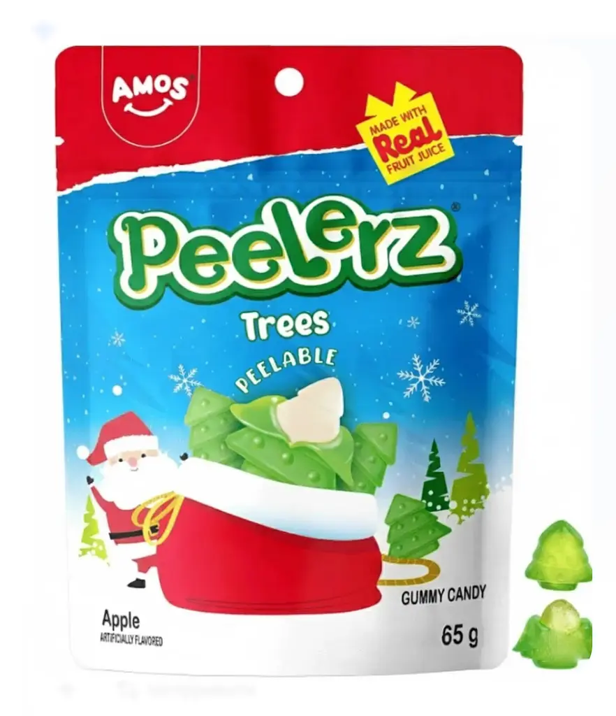 Желейні цукерки Amos Peelerz 4D Christmas Tree 65г - фото 2