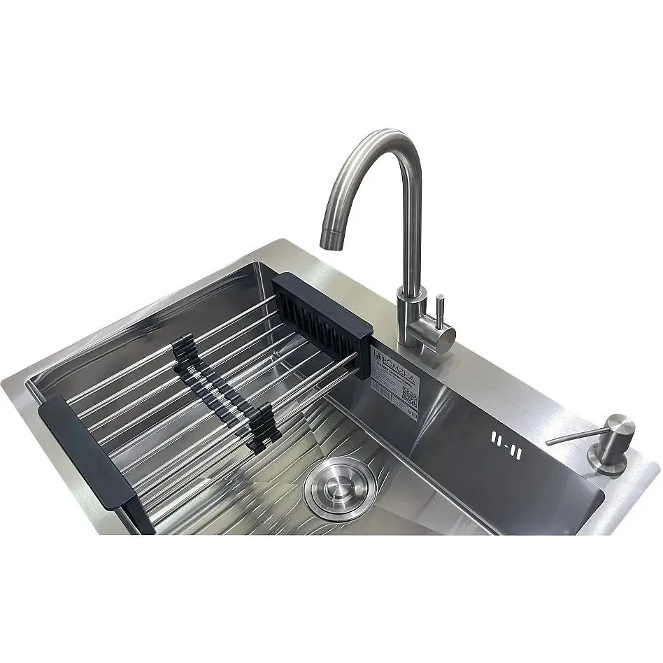 Комплект мийка + змішувач Romzha Arta U-650S Max (A) - фото 4