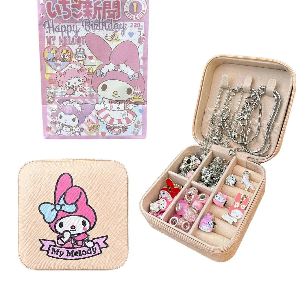 Дитячий набір Kuromi Melody Hello Kitty для створення шарм браслетів та чокерів в подарунковій скриньці  - фото 3