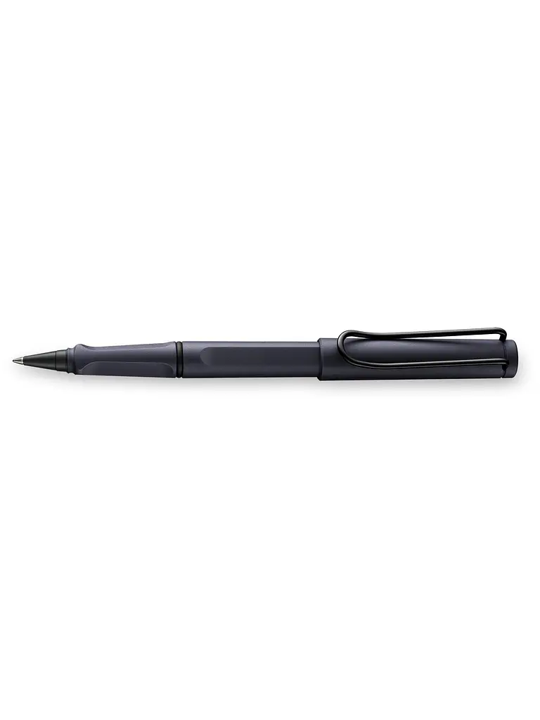 Ручка-ролер Lamy Safari Сталева чорна, Стрижень M63 1,0 мм Синій (4032322) - фото 3