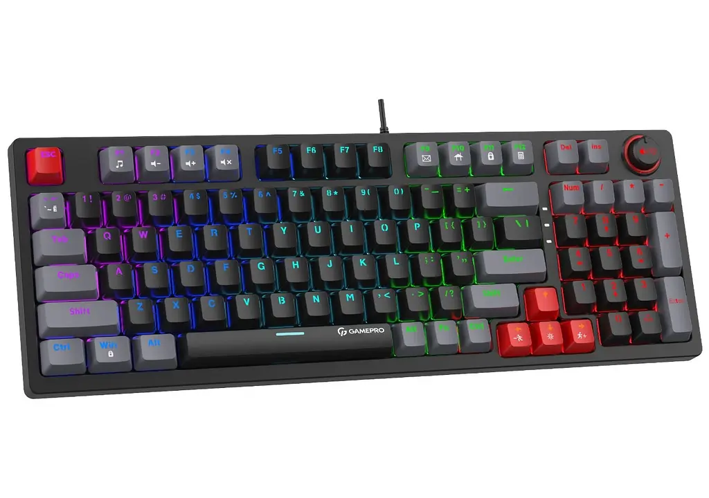 Клавиатура игровая механическая GamePro GPMK-120 Black USB Blue Switch - фото 3