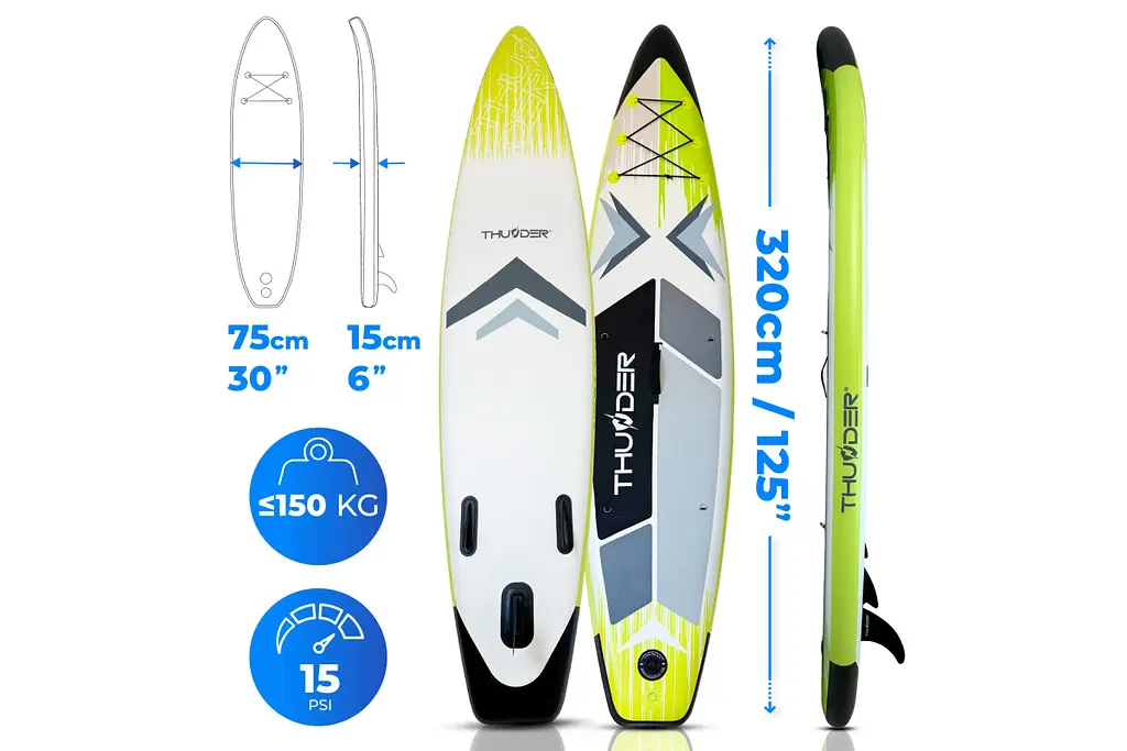 Надувна дошка SUP THUNDER VELA 320 см з веслом - фото 3