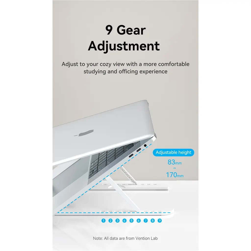 Підставка до ноутбука Vention Laptop X-type Stand White ABS 83-170мм (KDNW0) - фото 6