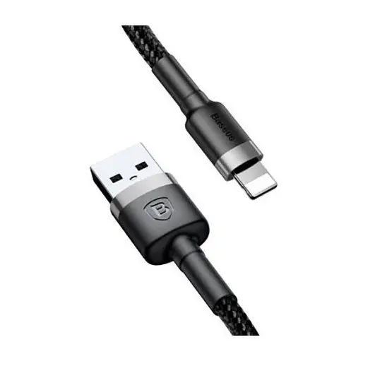 Кабель Baseus USB to Lightning 1.2m Black (CALYW-01) - фото 3