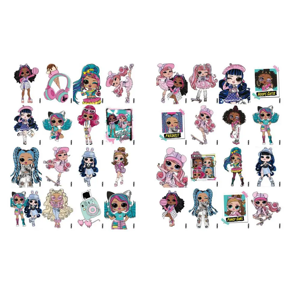 Дитяча книжка-розмальовка "Skate Dance Tweens" Ідейка LCB13 зі стікерами - фото 3