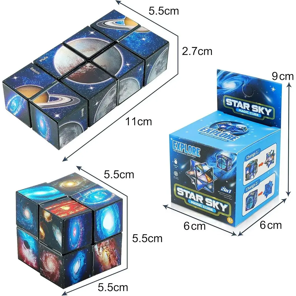 Кубик-головоломка 2 в 1 Magic Star Cube - фото 5