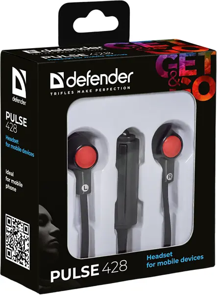 Гарнітура Defender Pulse 428 Black/Red (63428) - фото 2