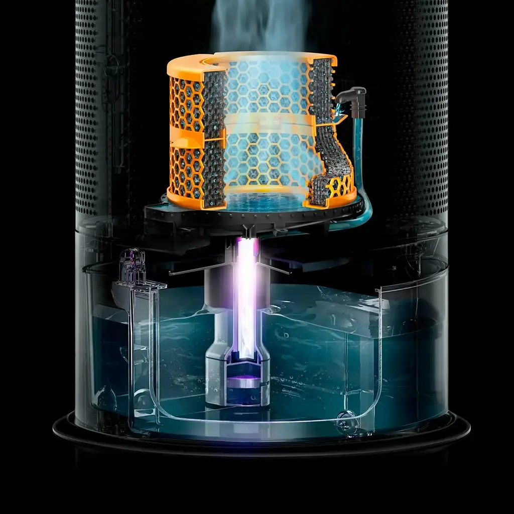 Очищувач повітря Dyson Purifier Humidify + Cool Formaldehyde PH04 White/Gold [73071] - фото 7
