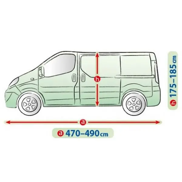 Тент автомобільний для мінівена Kegel-Blazusiak L 470-490 см Mobile Garage Van (5-4153-248-3020) - фото 2