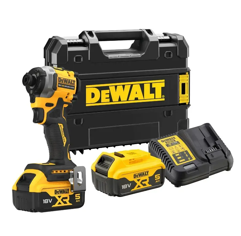Шурупокрут акумуляторний ударний DeWalt з АКБ та ЗП DCF850P2T - фото 2