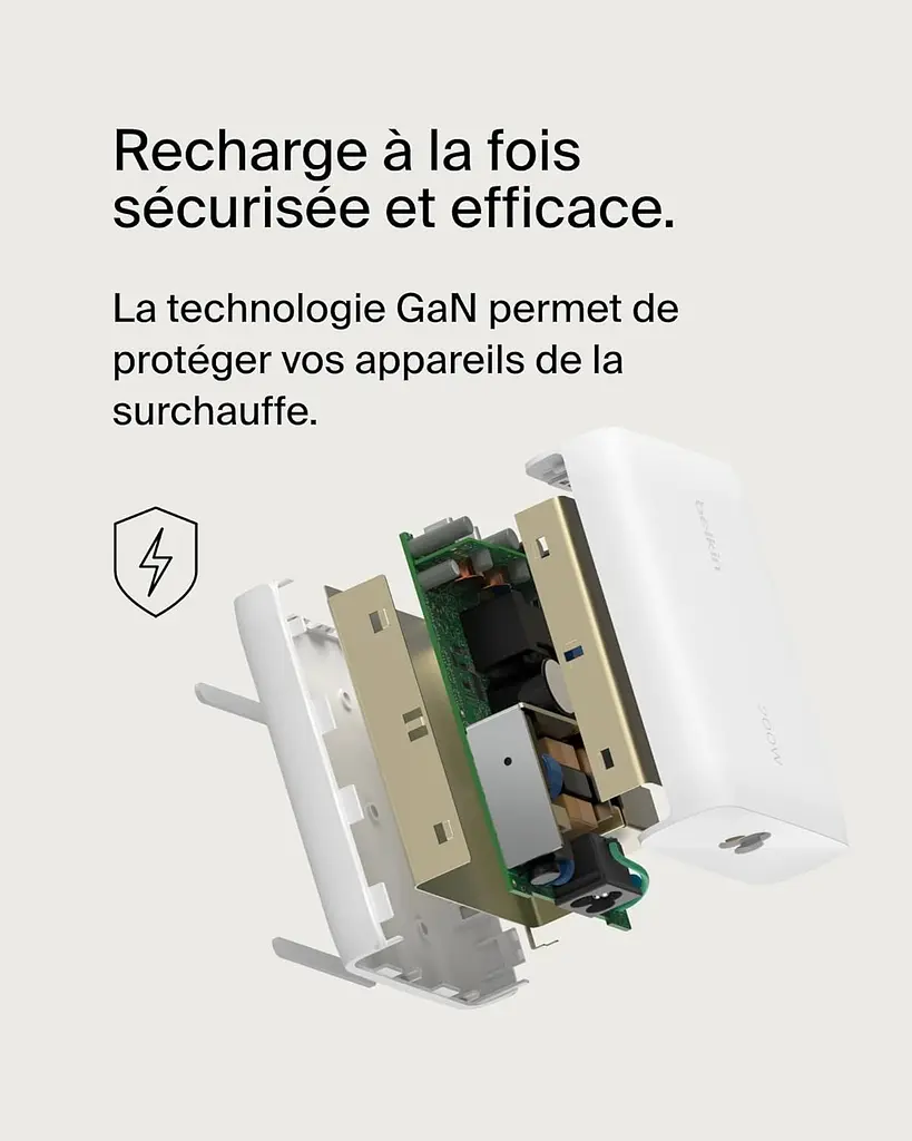 Мережевий зарядний пристрій 4xUSB-C, GAN Belkin BoostCharge Pro 200 White - фото 5