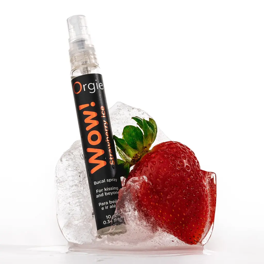 Спрей для орального сексу Orgie – Wow! Strawberry Ice (10 мл) з охолоджувальним ефектом - фото 4