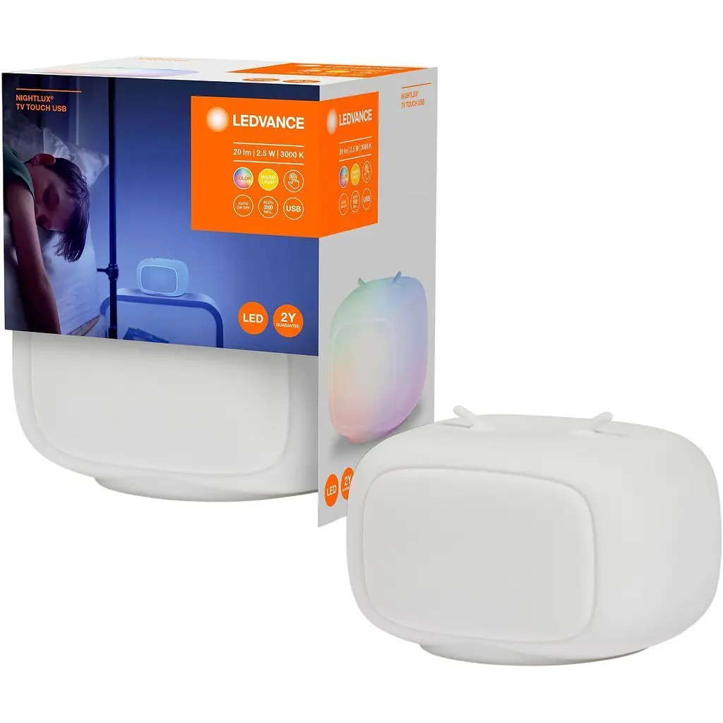 Нічний світильник Ledvance Nightlux Touch Retro TV White (4058075602137) [152285] - фото 3