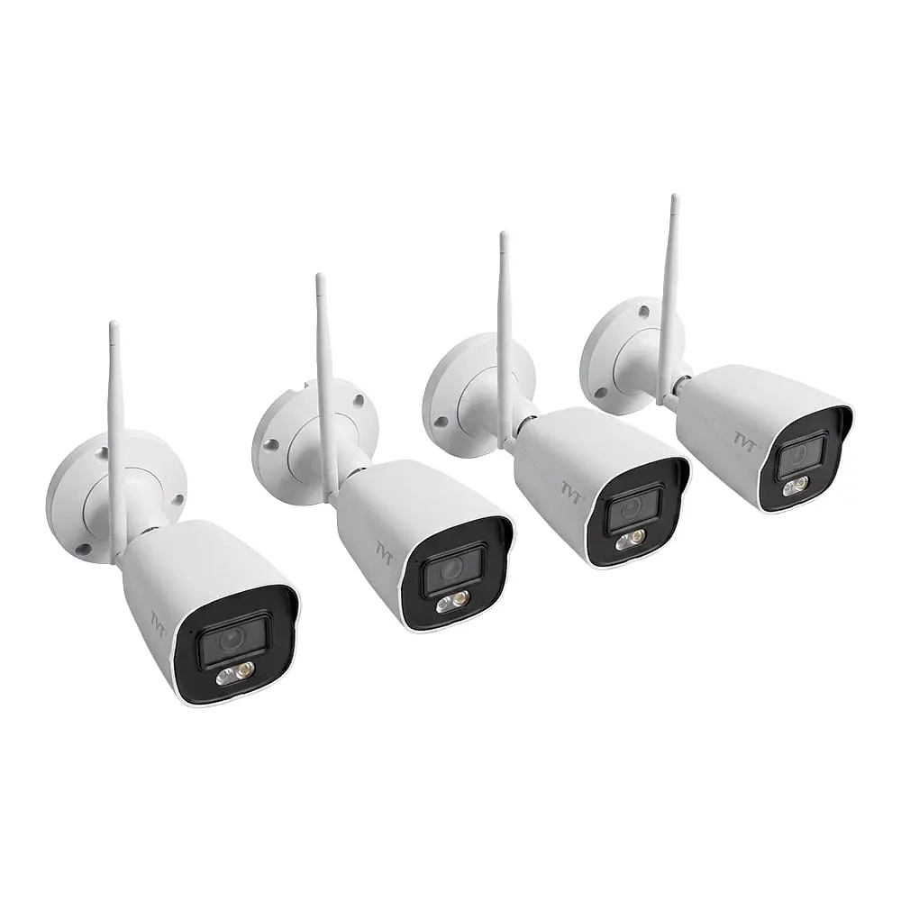 Комплект IP-відеонагляду з WiFi на 4 камери TVT TD-P0804W1-001: 4 циліндричні 4Mp WiFi IP-відеокамери + 8-канальний 8Mp WiFi IP-відеореєстратор (77-00482) - фото 11