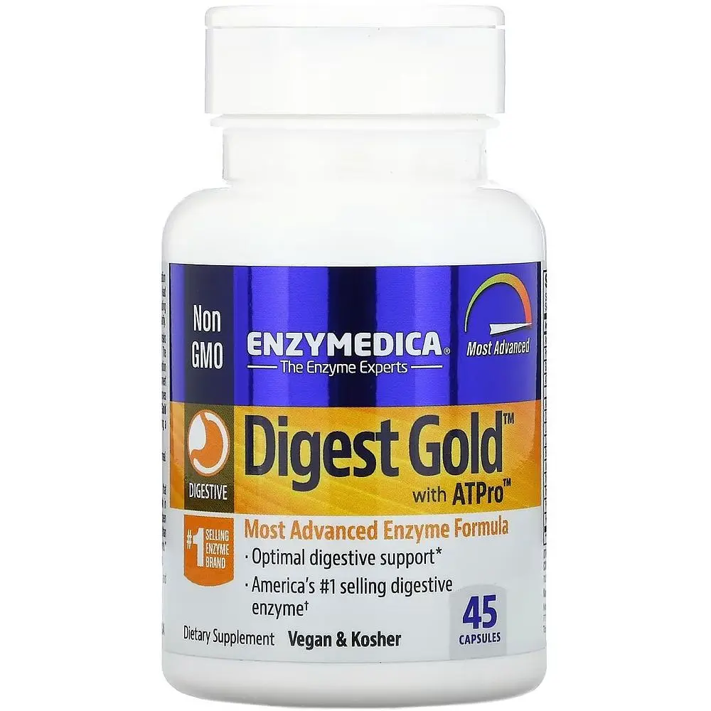 Травні ферменти Enzymedica Digest Gold з ATPro 45 капсул - фото 3