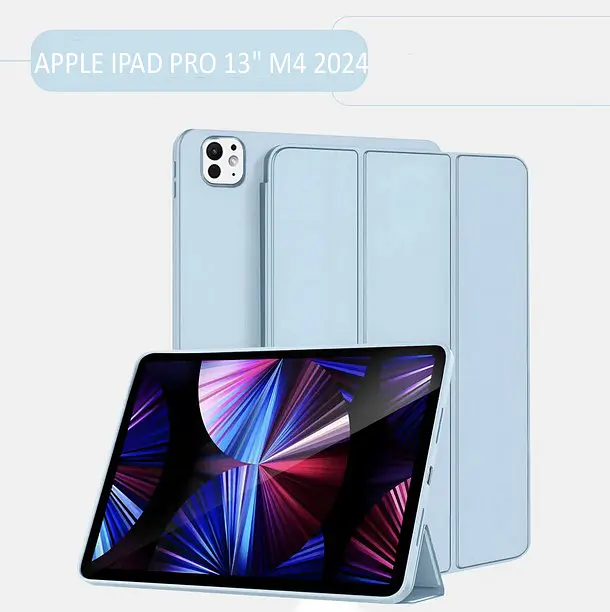 Чохол-книжка BeCover Tri Fold Soft TPU Silicone для Apple iPad Pro Pro 13" M4 2024 Light Blue (711753) - фото 2