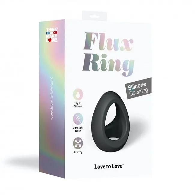 Подвійне ерекційне кільце Love To Love FLUX RING - BLACK ONYX Love To Love SO5087 92167 - фото 4