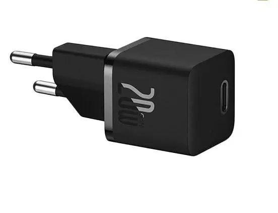 Мережевий зарядний пристрій Baseus GaN5 Fast Charger Xiaomini 1C 20W EU CCGN050101 Black - фото 2