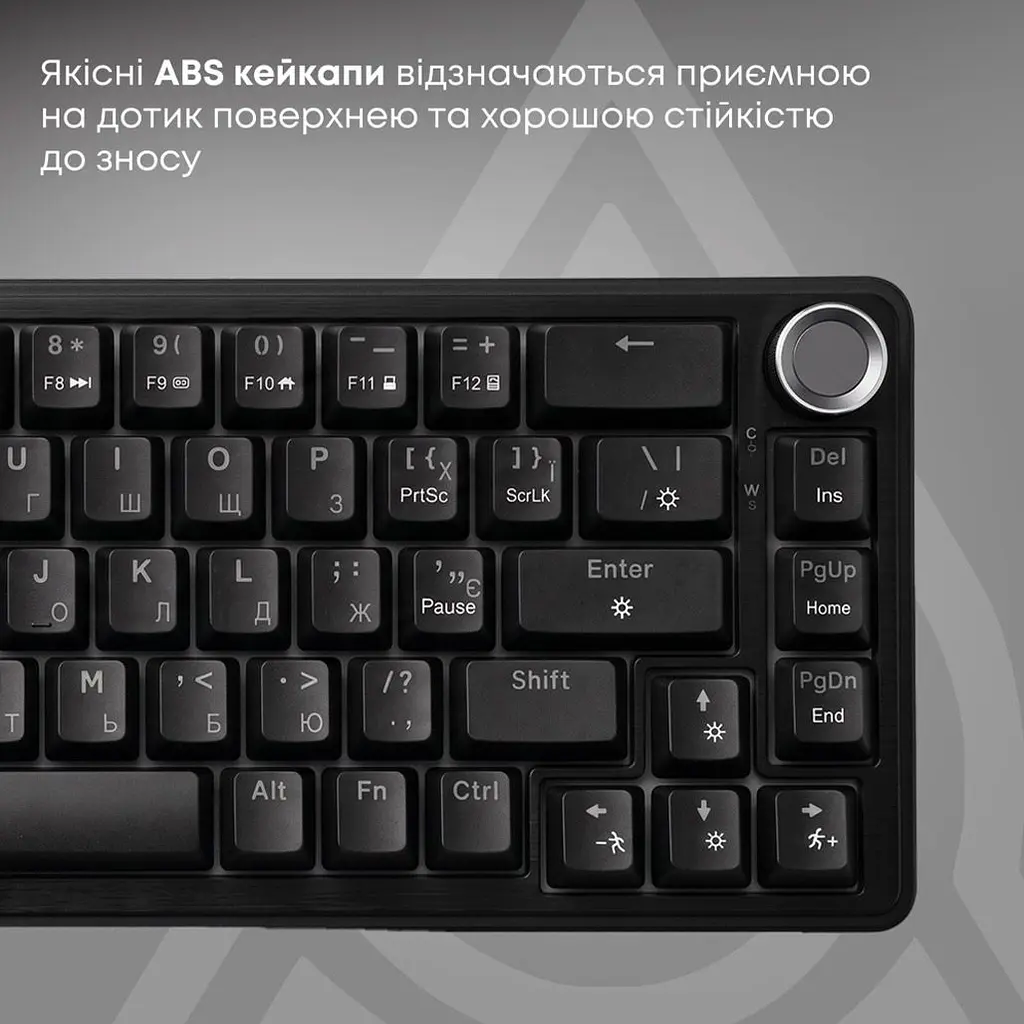Клавіатура Ajazz AK690 Peach Mist Switch чорна (AK690-PM-B) [175704] - фото 9