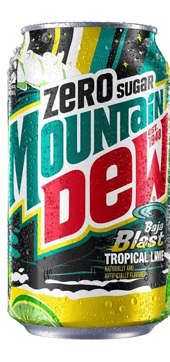 Газований напій Mountain Dew Zero Sugar Baja Blast 355 мл