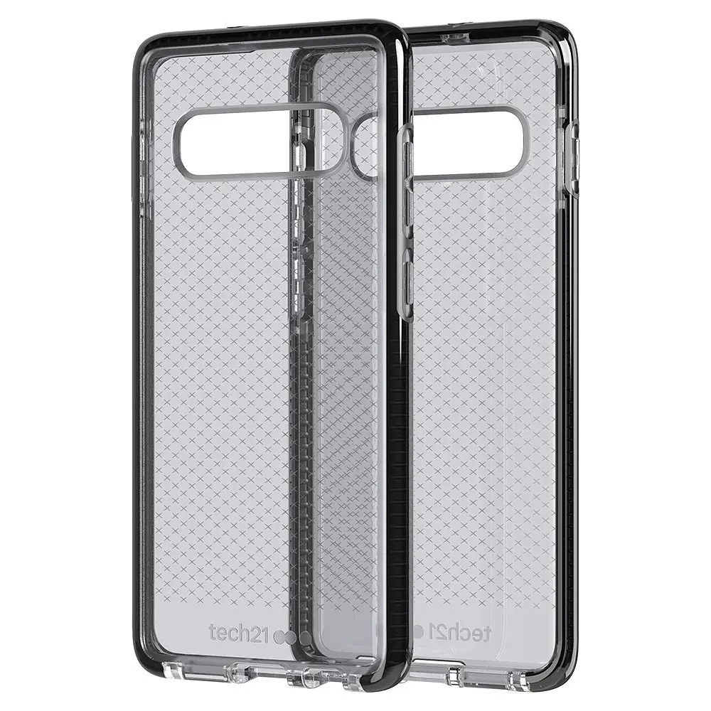 Чохол протиударний з антимікробним покриттям Tech21 Evo Check для Samsung Galaxy S10 5G SM-G977 (6.7") Smoke Black - фото 3