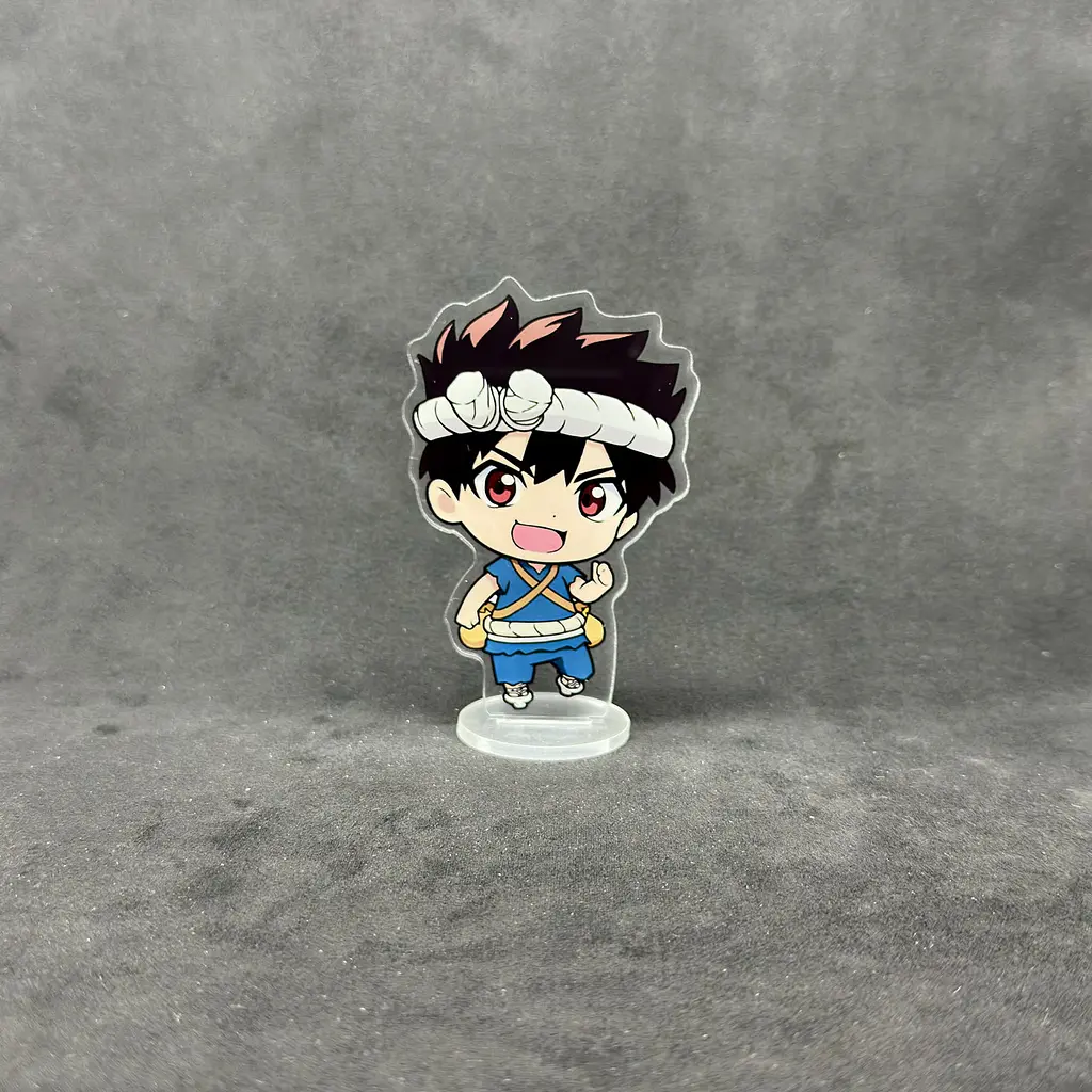 Акрилова колекційна фігурка Chibi Доктор Стоун» (Dr. Stone) Хром (Chrome) 10 см