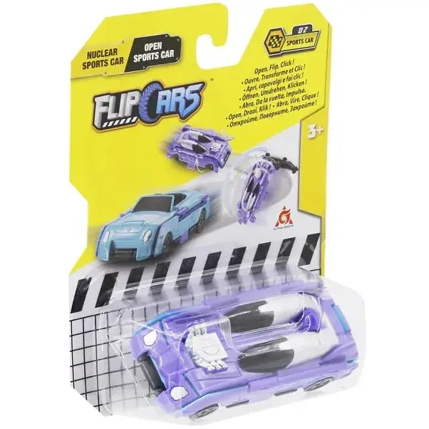 Машинка-трансформер Flip Cars 2 в 1 Спорткари Атомний спорткар і Спорткар кабріолет EU463875B-02 - фото 5