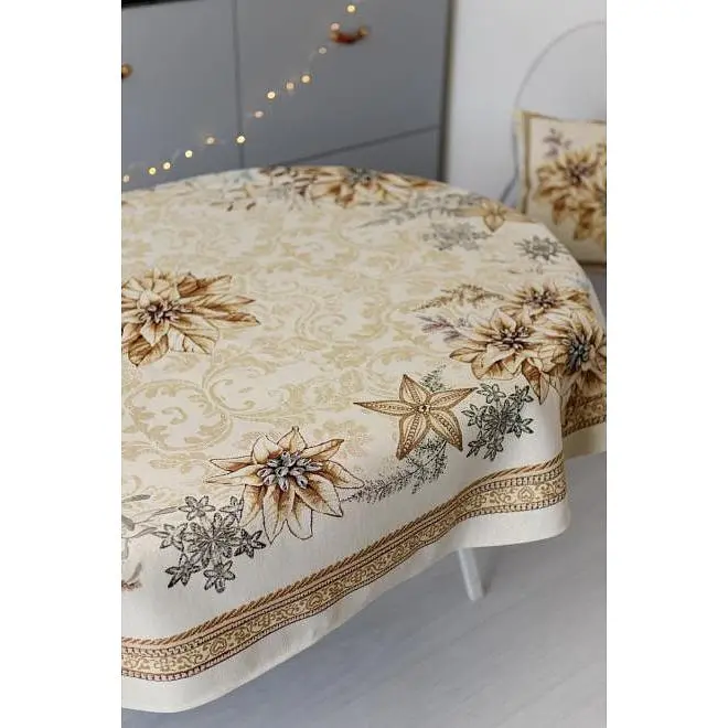 Скатерть Прованс Золотой праздник гобелен 135х180 см (37390) - фото 5