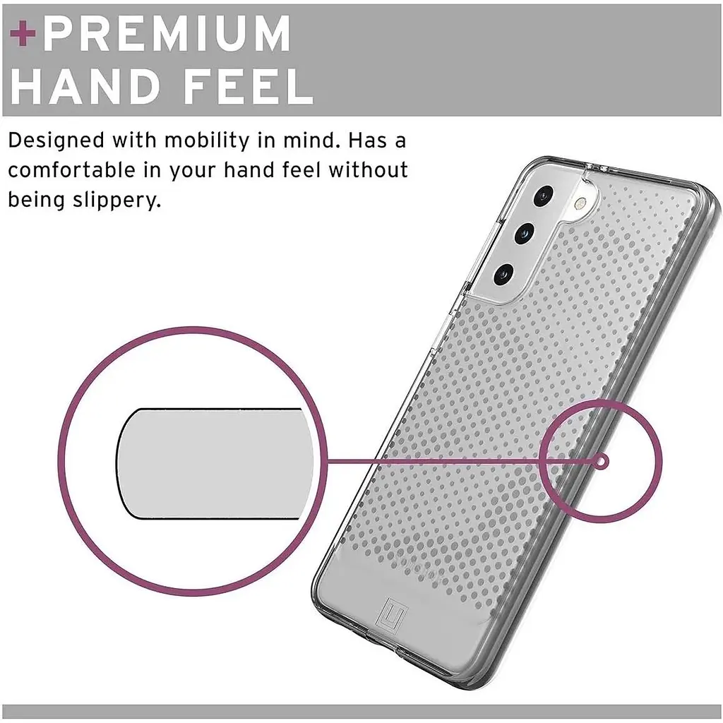 Оригинальный противоударный чехол UAG Lucent для Samsung Galaxy S21 (6.2") Ice (21281N314343) - фото 6