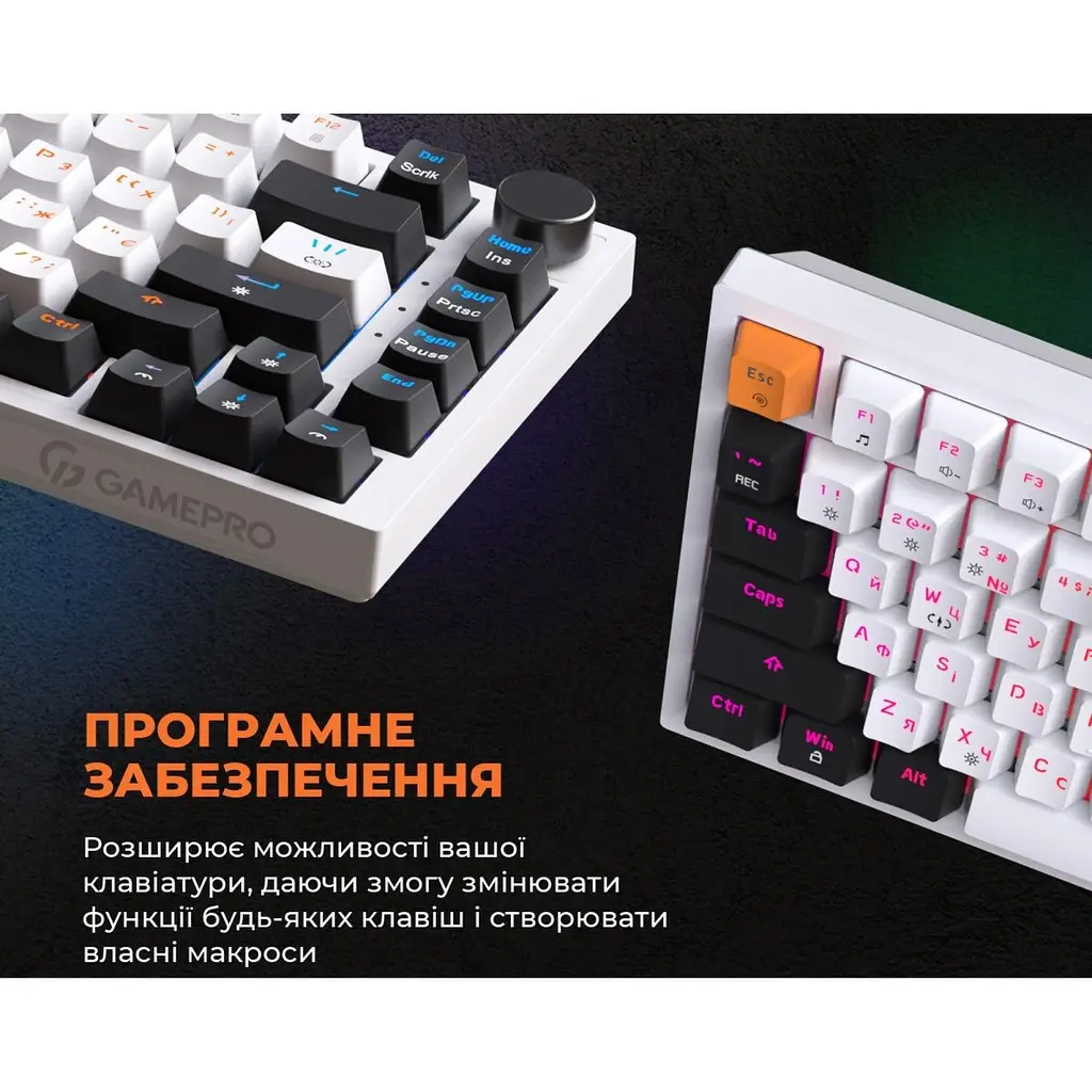 Клавіатура GamePro MK160W Red Switch White [121464] - фото 11