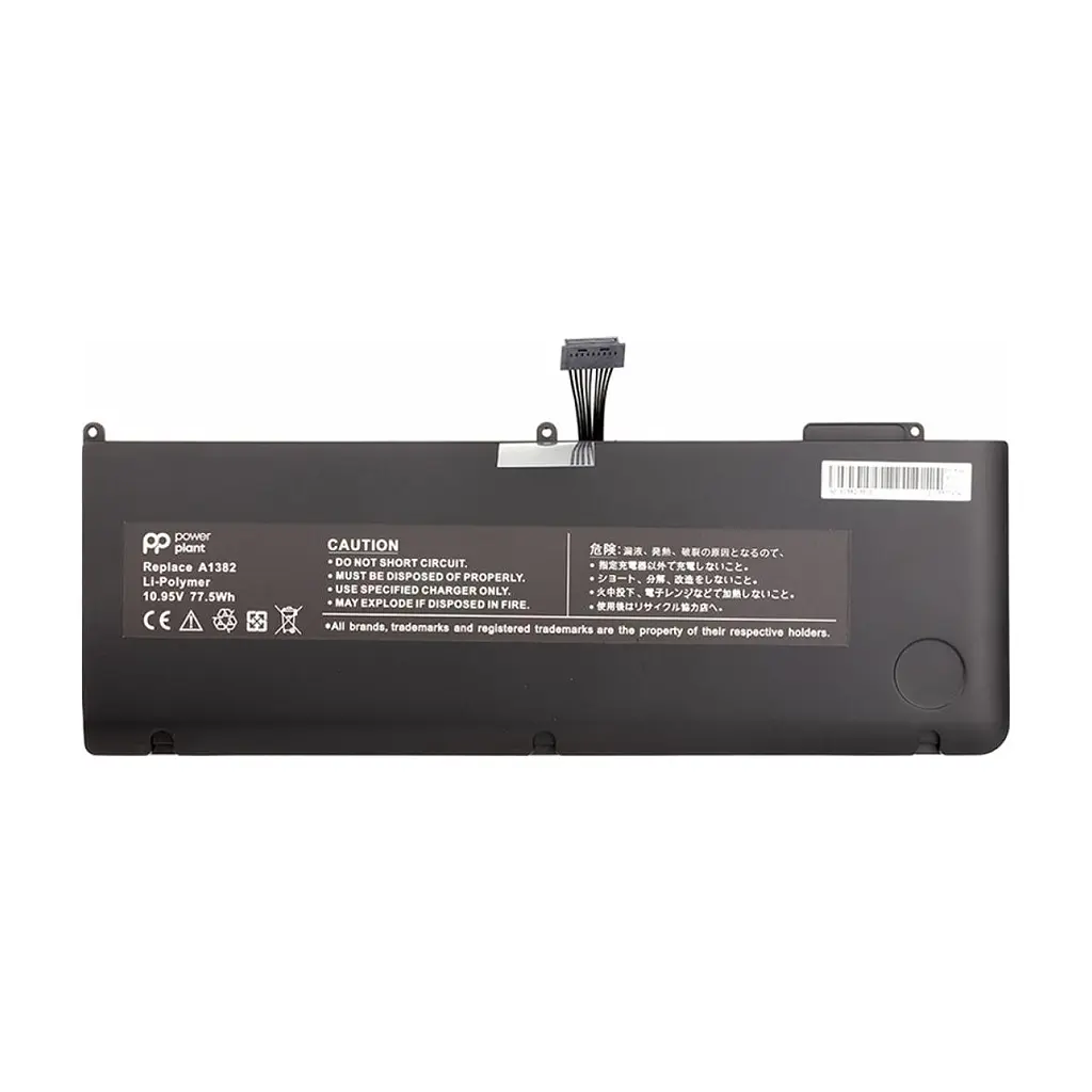 Акумулятор до ноутбука APPLE MacBook Pro 15.4" (A1286, A1382) 10.95V 77.5Wh PowerPlant (NB420353)
