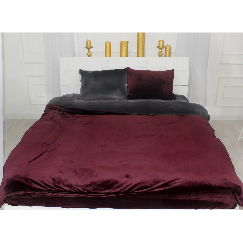 Постільна білизна MirSon Велюр Winter Frost 28-0005 + 28-0002 Azalea Velvet 143х210 (2200004006604)