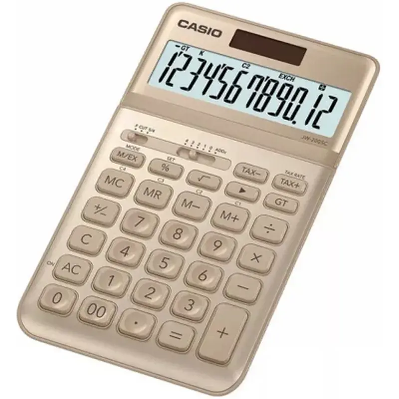 Калькулятор Casio JW-200SC-GD-W-EP, золотистий (CALC-CAS-JW-200SC-GD) - фото 2