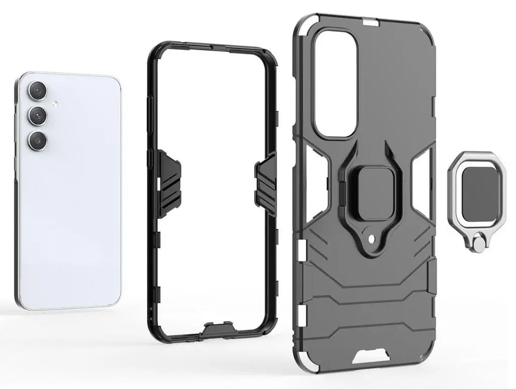 Чехол бампер Primolux Ring Armor для телефона Samsung Galaxy A55 5G (SMA556) Black - фото 7