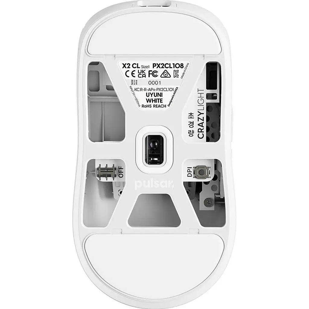 Миша Pulsar X2 CrazyLight White (PX2CL108) [166314] - фото 2