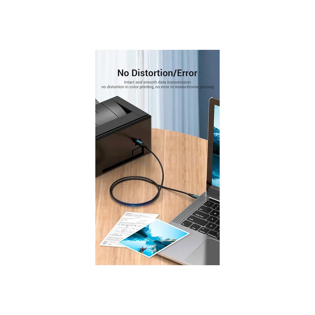 Кабель для принтера USB-C 2.0 to BM 2.0m 2.4А 480Mbps Vention (CQUBH) - фото 6