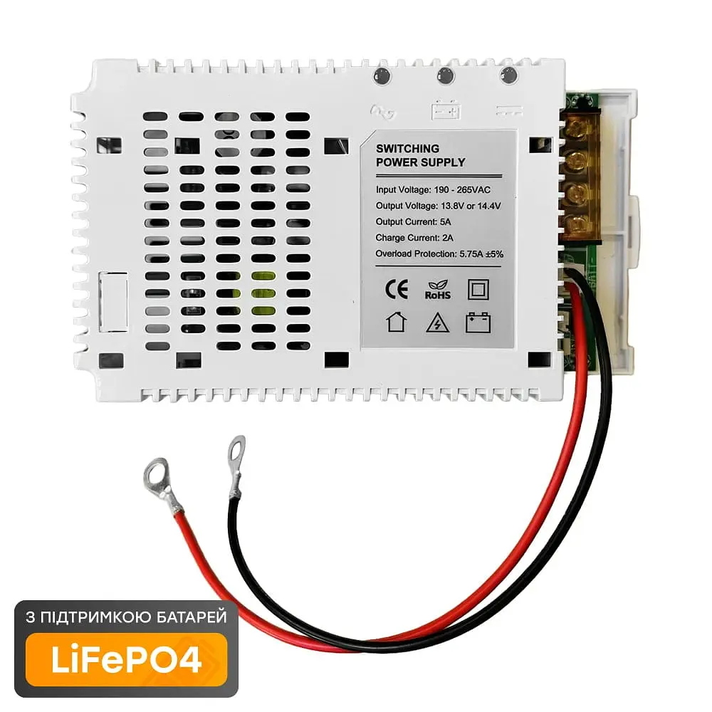 Плата ДБЖ Trinix PSU-1205LED(BOARD) LiFePO4 з кріпленням на DIN-рейку (41-00059) - фото 12
