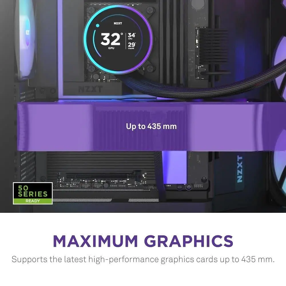 Корпус NZXT H9 Flow RGB+ Tempered Glass без БЖ Black (CM-H92FB-P1) - фото 5