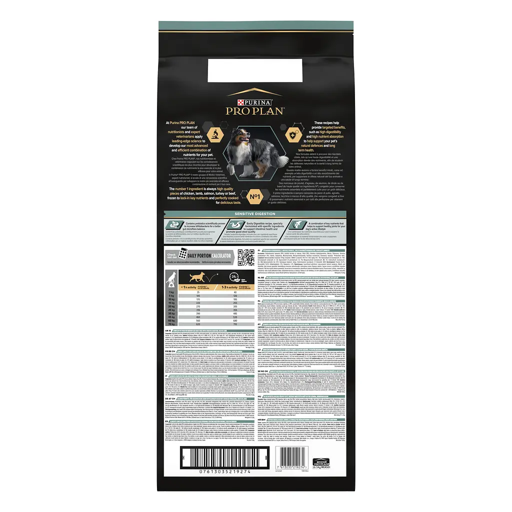 Сухий корм Purina Pro Plan Medium Adult 1+ Sensitive Digestion для дорослих собак середніх порід з чутливим травленням з ягням 14 кг + 2.5 кг - фото 3