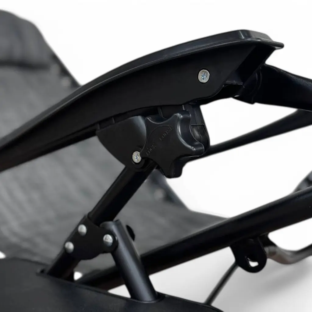 Раскладное кресло шезлонг Leobro Zero Gravity Dark Grey (LB-ZGC-A1-DGR) - фото 2