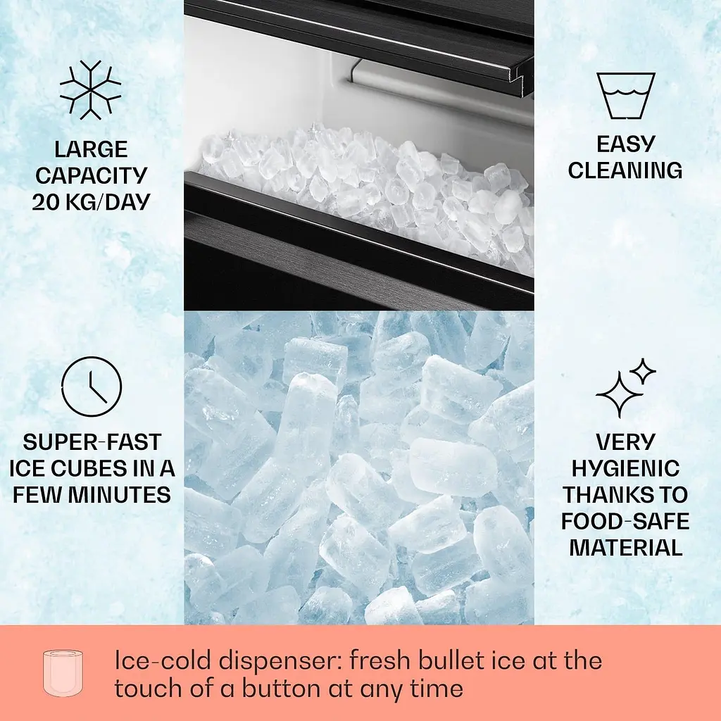 Ледогенератор Klarstein Powericer XL 20 кг/день (10036152) - фото 2