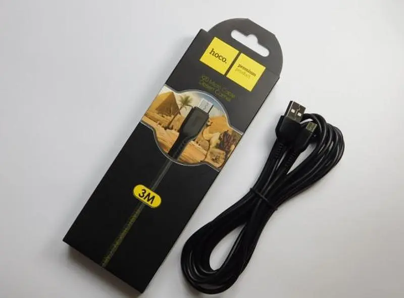 Кабель микроUSB 1 м Hoco x20 Micro USB шнур - фото 2