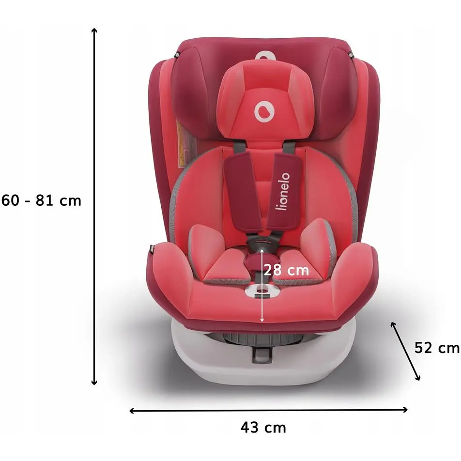 Автокресло Lionelo Bastiaan 0-36 кг Red - фото 2