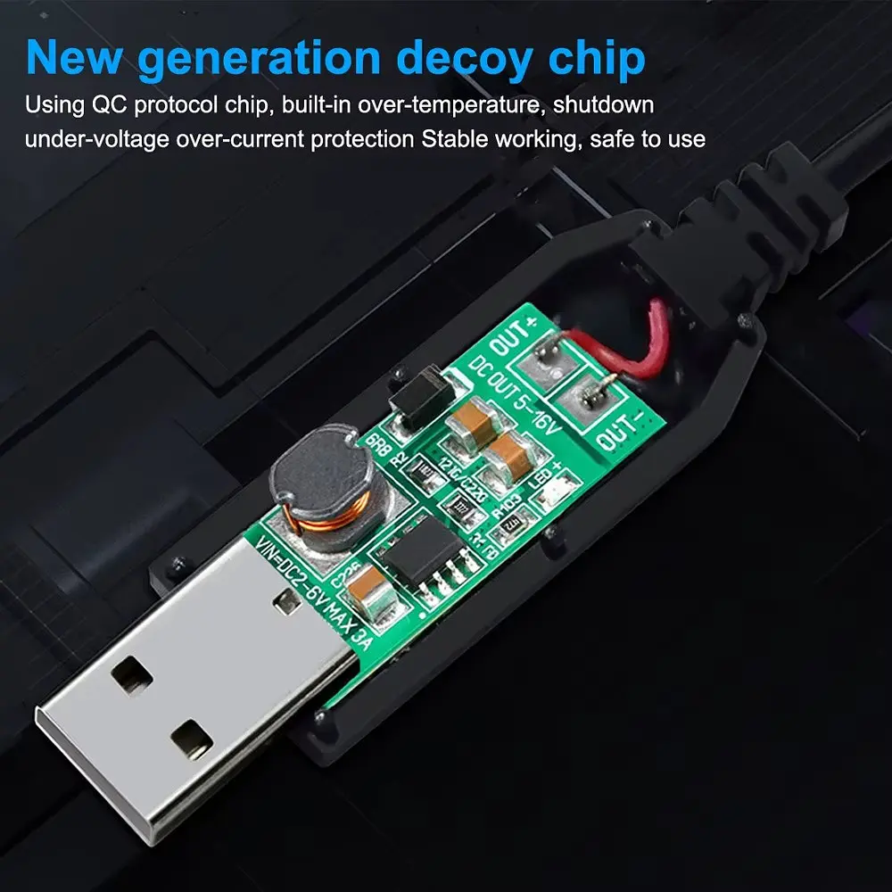 Кабель USB-DC на 12V для живлення роутера від павербанка + 8 адаптерів під різні роз'єми живлення - фото 4