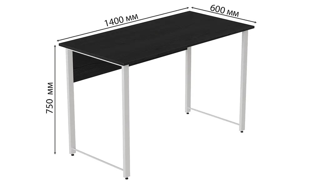 Компьютерный стол Курт 75x140x60 белый ДСП Сосна Кембра 32мм FRD-102225 - фото 3