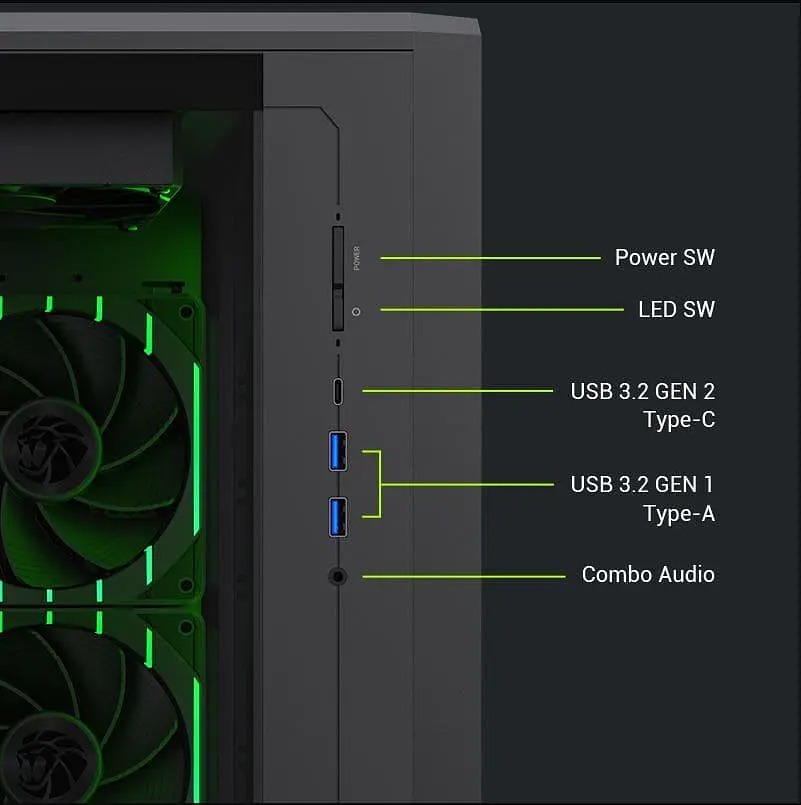Корпус GameMax CLAW 460 WB (9101-1200R0009) - фото 13
