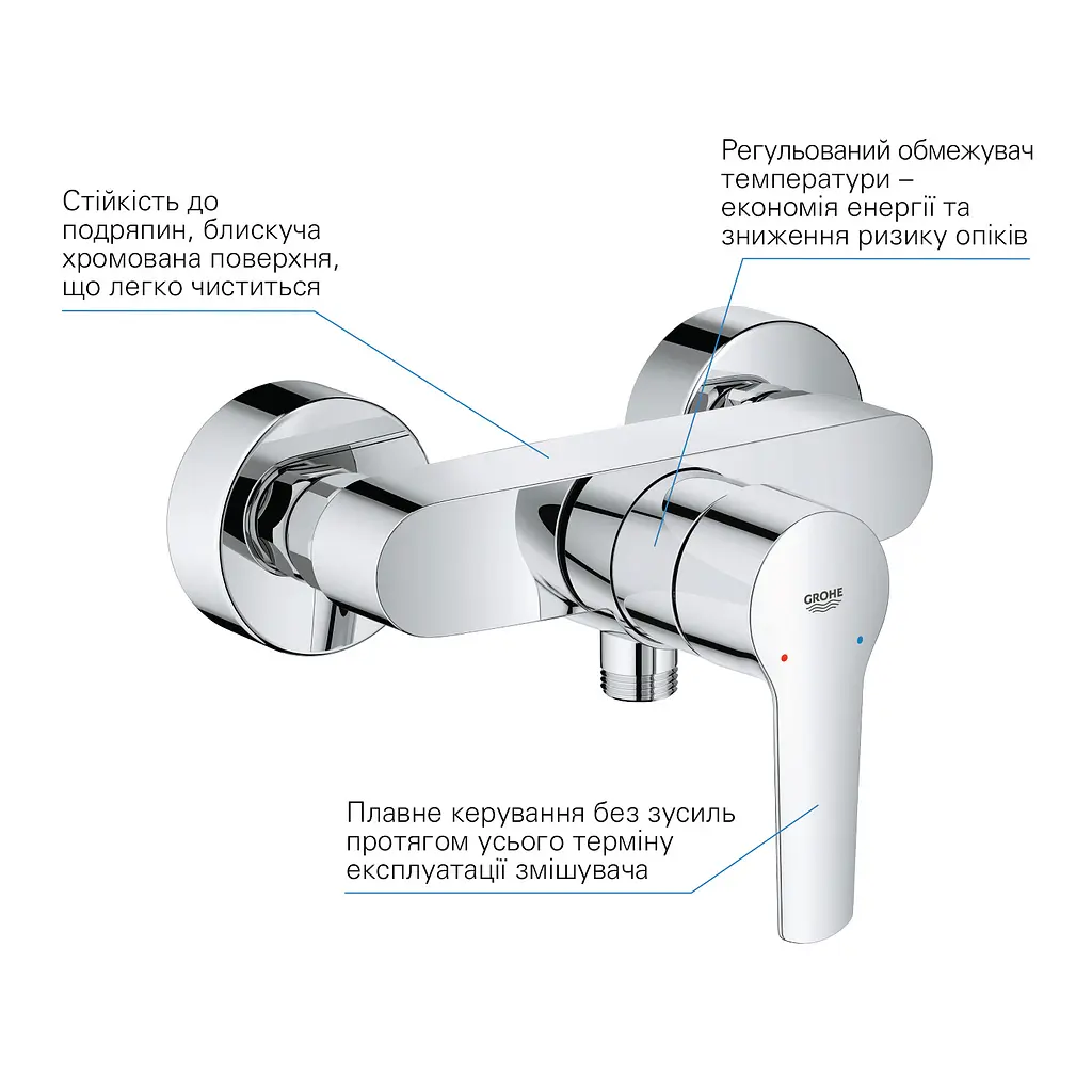 Змішувач для душу Grohe QuickFix Start 24208002, Хром - фото 5